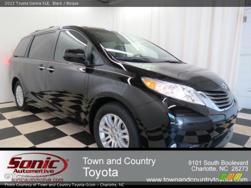 Black / Bisque 2013 Toyota Sienna XLE