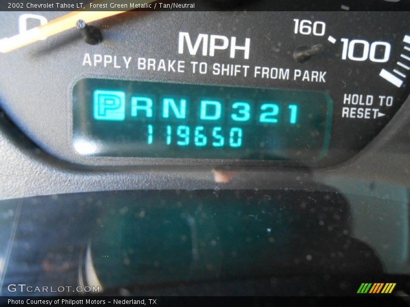 Forest Green Metallic / Tan/Neutral 2002 Chevrolet Tahoe LT