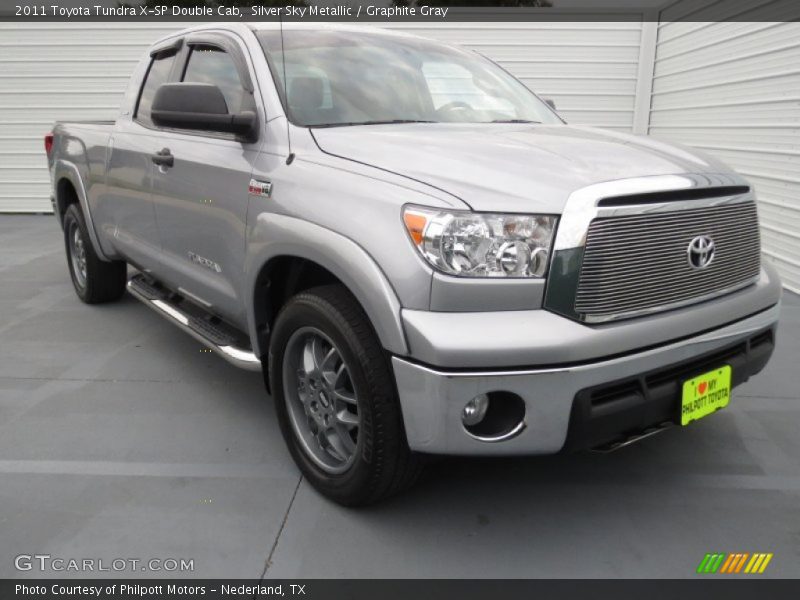 Silver Sky Metallic / Graphite Gray 2011 Toyota Tundra X-SP Double Cab