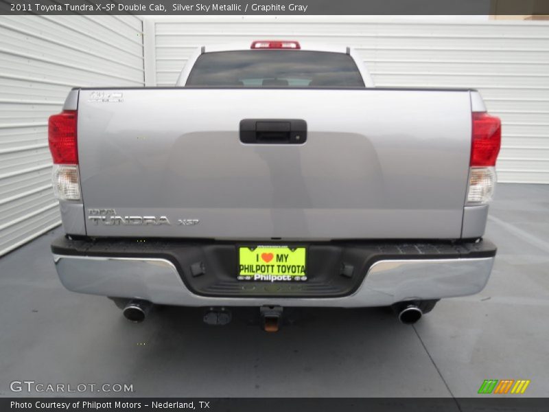 Silver Sky Metallic / Graphite Gray 2011 Toyota Tundra X-SP Double Cab