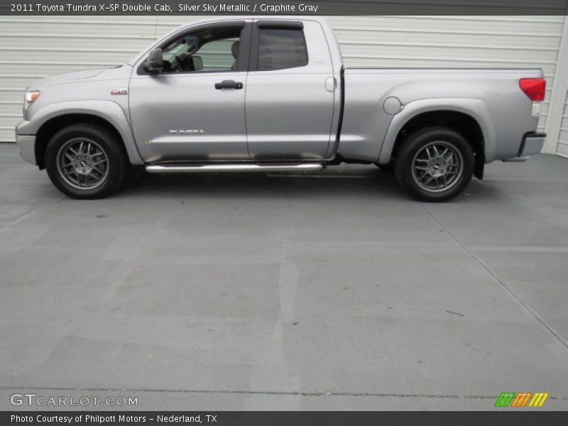 Silver Sky Metallic / Graphite Gray 2011 Toyota Tundra X-SP Double Cab