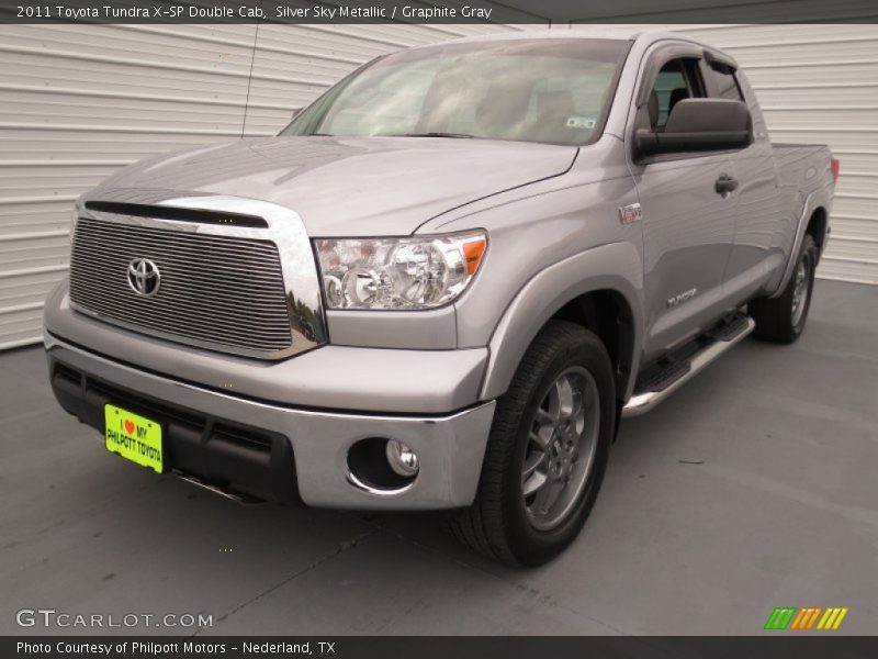 Silver Sky Metallic / Graphite Gray 2011 Toyota Tundra X-SP Double Cab