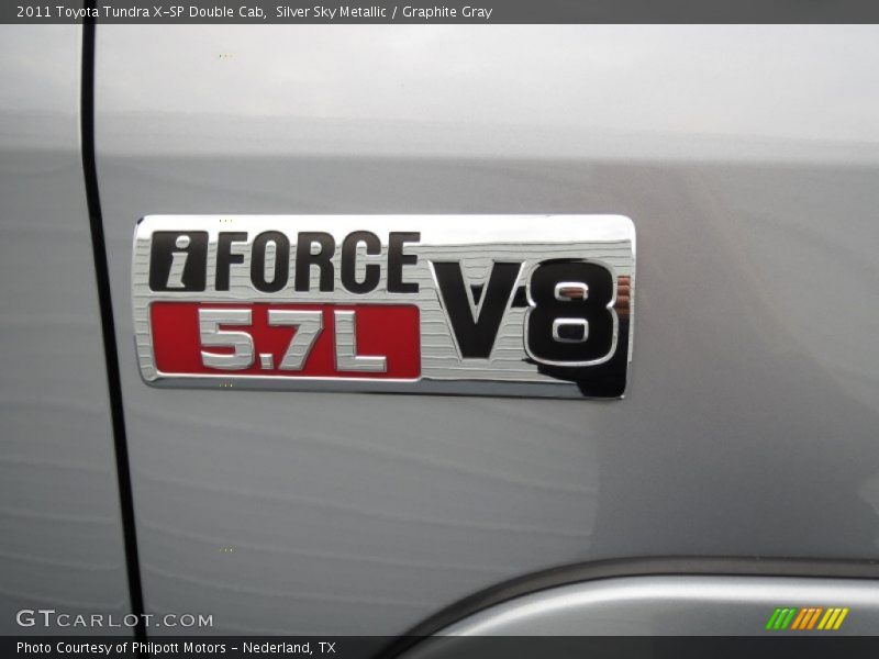 Silver Sky Metallic / Graphite Gray 2011 Toyota Tundra X-SP Double Cab