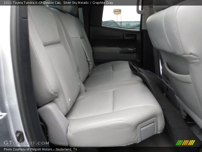 Rear Seat of 2011 Tundra X-SP Double Cab