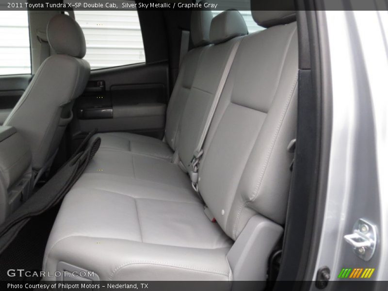 Rear Seat of 2011 Tundra X-SP Double Cab
