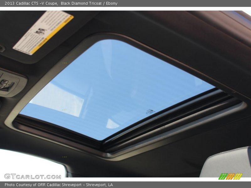 Sunroof of 2013 CTS -V Coupe