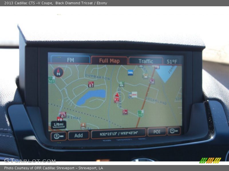 Navigation of 2013 CTS -V Coupe