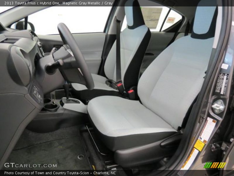  2013 Prius c Hybrid One Gray Interior
