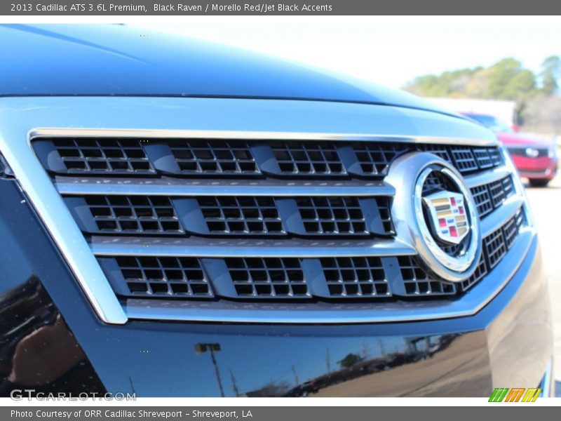 Black Raven / Morello Red/Jet Black Accents 2013 Cadillac ATS 3.6L Premium