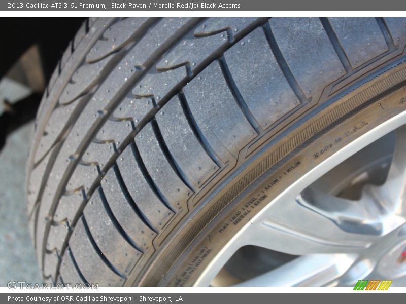 Black Raven / Morello Red/Jet Black Accents 2013 Cadillac ATS 3.6L Premium