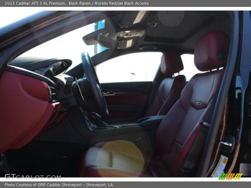 Black Raven / Morello Red/Jet Black Accents 2013 Cadillac ATS 3.6L Premium