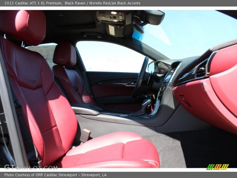 Black Raven / Morello Red/Jet Black Accents 2013 Cadillac ATS 3.6L Premium