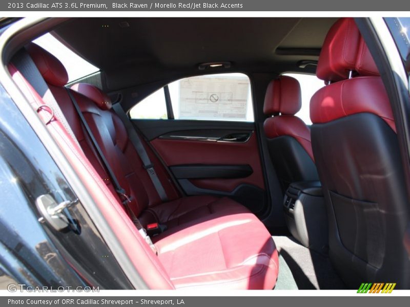 Black Raven / Morello Red/Jet Black Accents 2013 Cadillac ATS 3.6L Premium