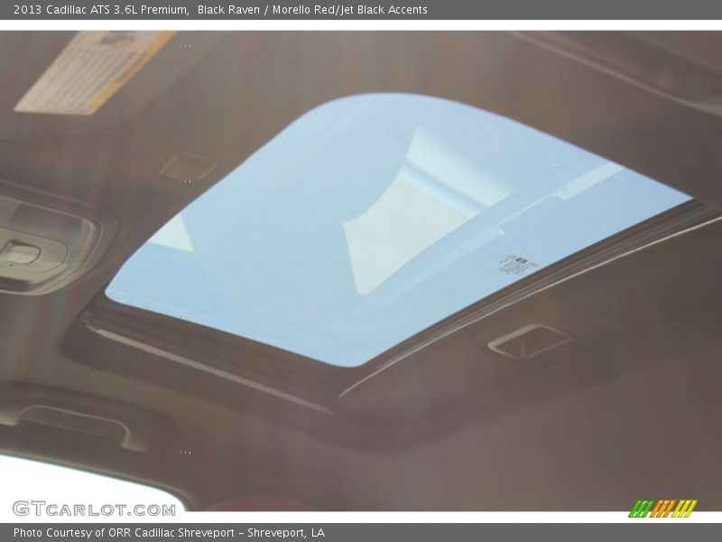 Black Raven / Morello Red/Jet Black Accents 2013 Cadillac ATS 3.6L Premium