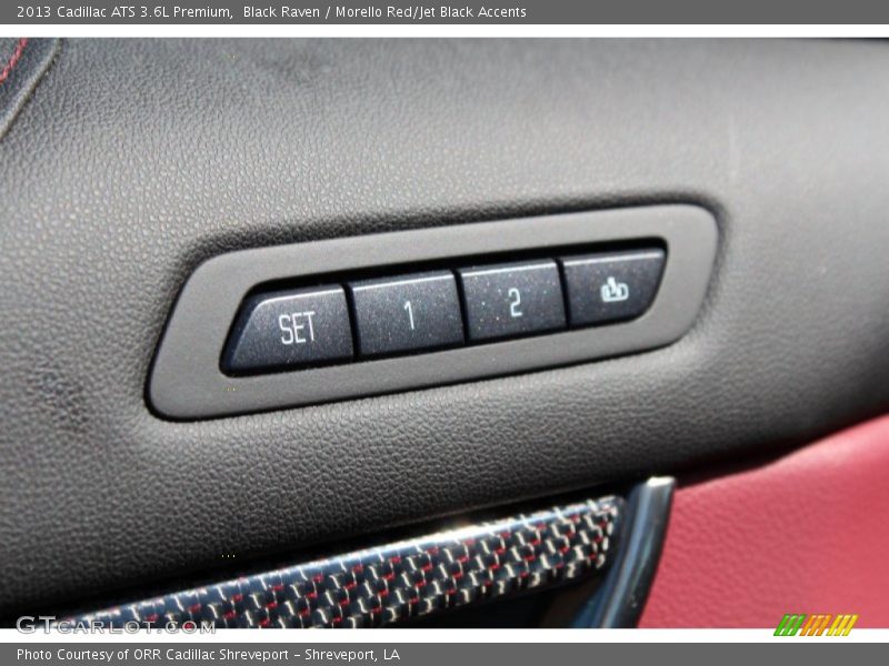 Black Raven / Morello Red/Jet Black Accents 2013 Cadillac ATS 3.6L Premium