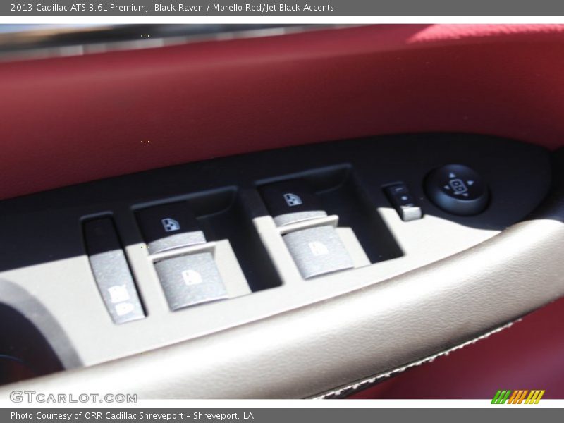 Black Raven / Morello Red/Jet Black Accents 2013 Cadillac ATS 3.6L Premium