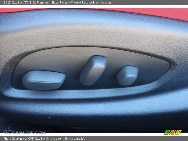 Black Raven / Morello Red/Jet Black Accents 2013 Cadillac ATS 3.6L Premium