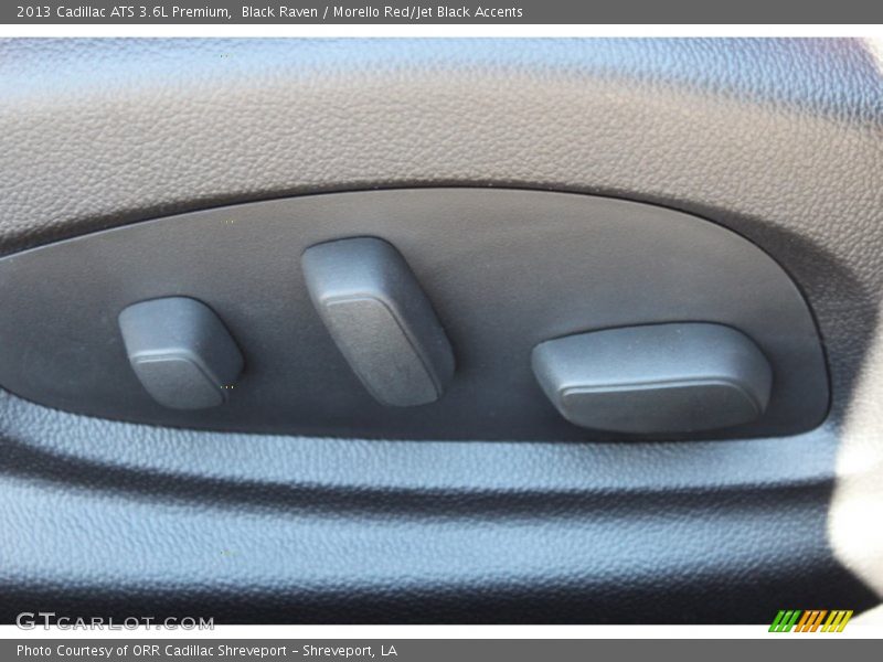 Black Raven / Morello Red/Jet Black Accents 2013 Cadillac ATS 3.6L Premium
