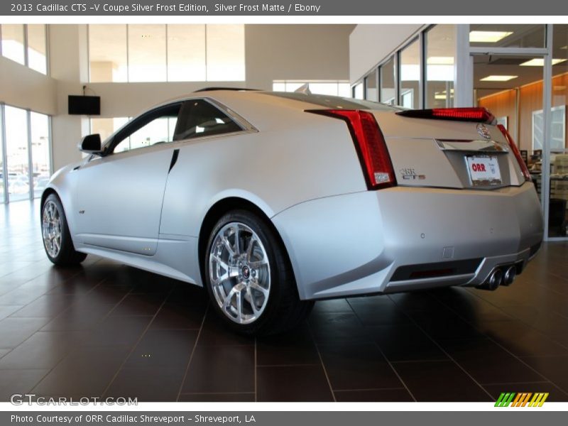 Silver Frost Matte / Ebony 2013 Cadillac CTS -V Coupe Silver Frost Edition