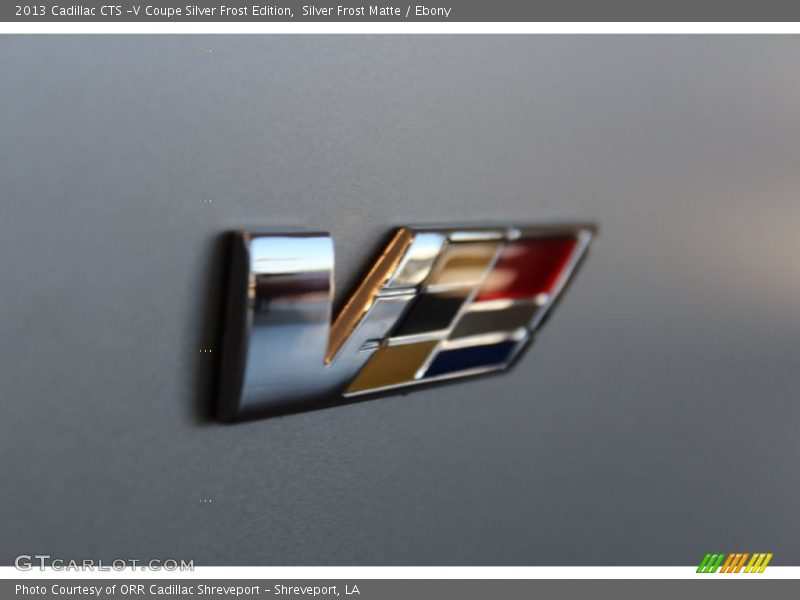  2013 CTS -V Coupe Silver Frost Edition Logo