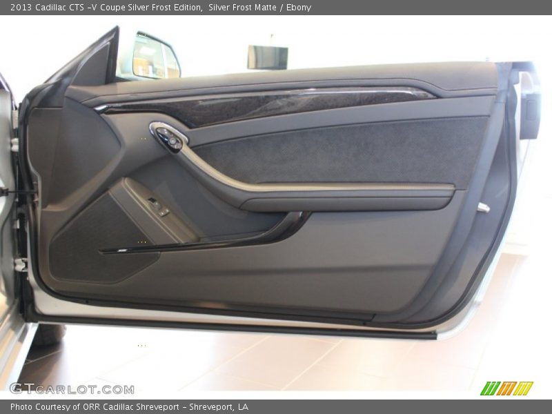 Door Panel of 2013 CTS -V Coupe Silver Frost Edition