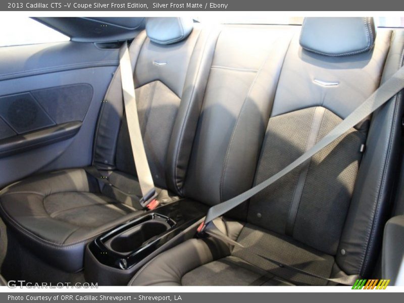 Rear Seat of 2013 CTS -V Coupe Silver Frost Edition