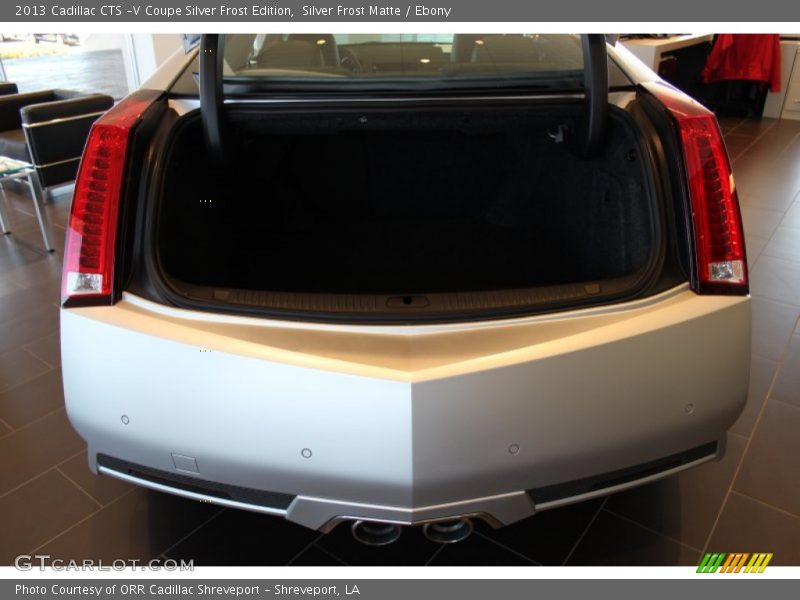  2013 CTS -V Coupe Silver Frost Edition Trunk