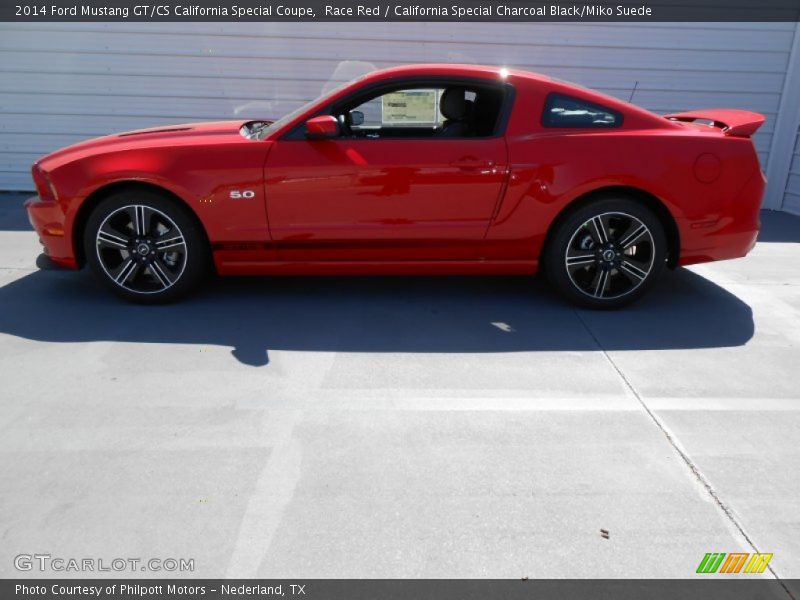 Race Red / California Special Charcoal Black/Miko Suede 2014 Ford Mustang GT/CS California Special Coupe