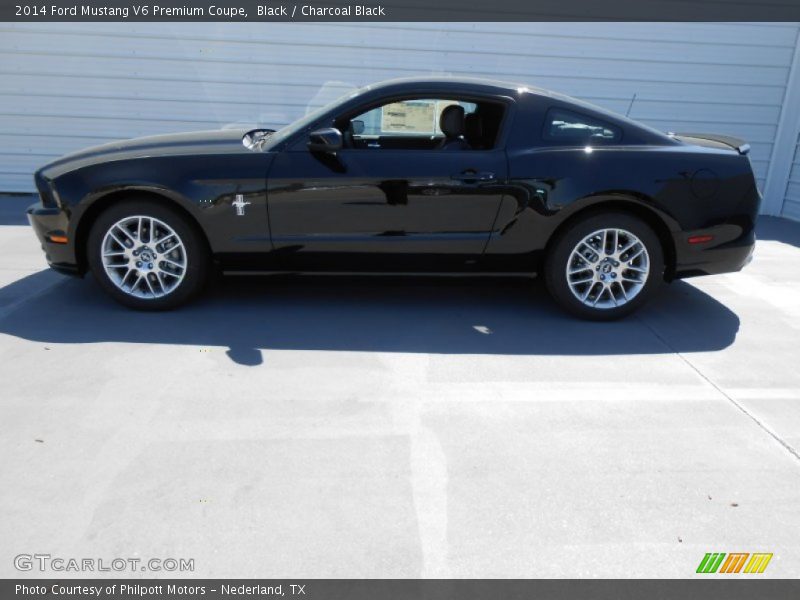 Black / Charcoal Black 2014 Ford Mustang V6 Premium Coupe
