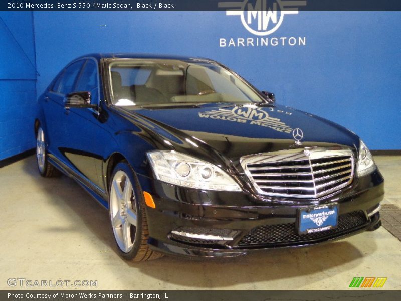 Black / Black 2010 Mercedes-Benz S 550 4Matic Sedan