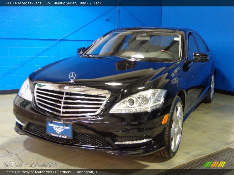 Black / Black 2010 Mercedes-Benz S 550 4Matic Sedan
