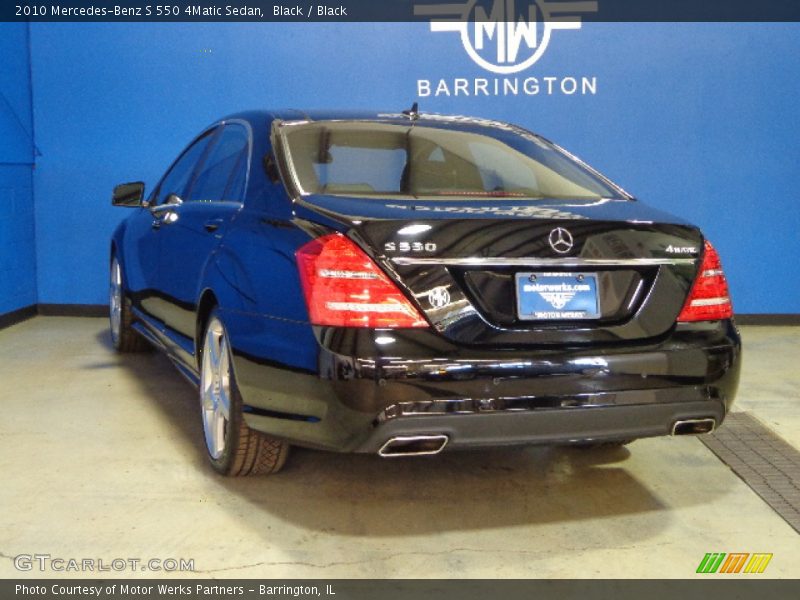 Black / Black 2010 Mercedes-Benz S 550 4Matic Sedan