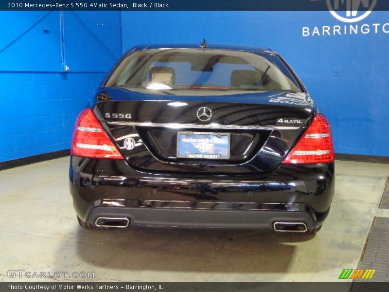 Black / Black 2010 Mercedes-Benz S 550 4Matic Sedan