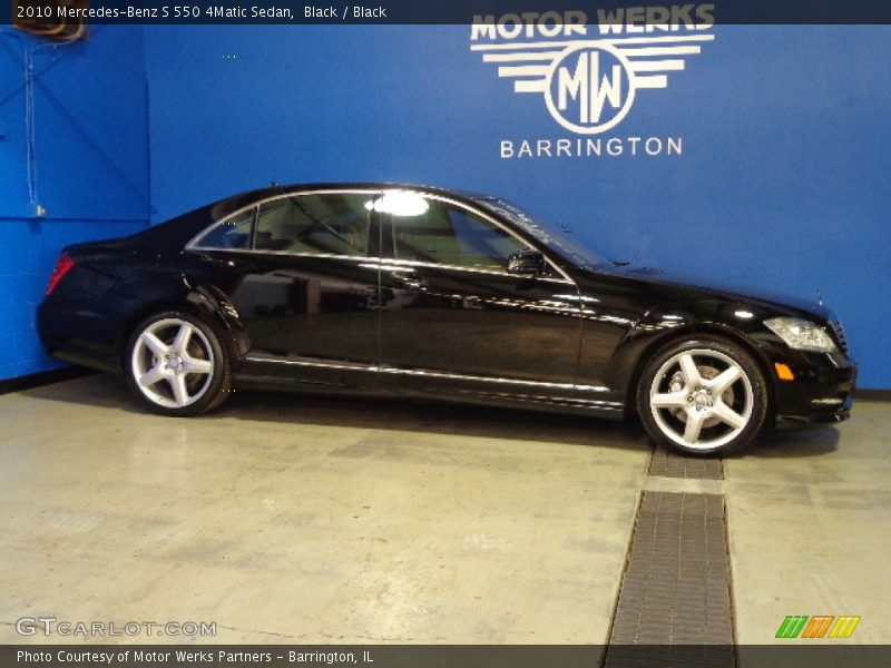 Black / Black 2010 Mercedes-Benz S 550 4Matic Sedan
