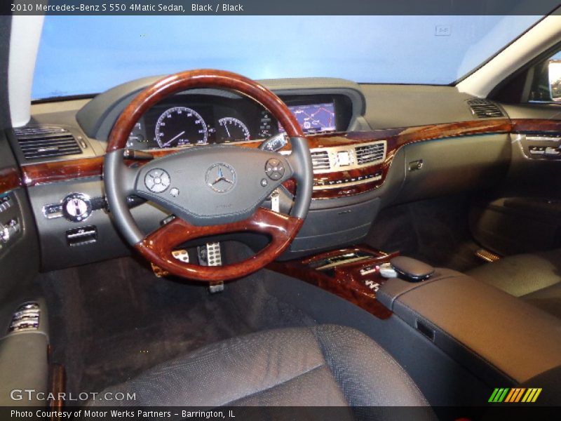 Black / Black 2010 Mercedes-Benz S 550 4Matic Sedan