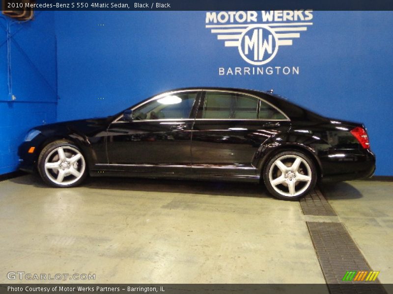 Black / Black 2010 Mercedes-Benz S 550 4Matic Sedan