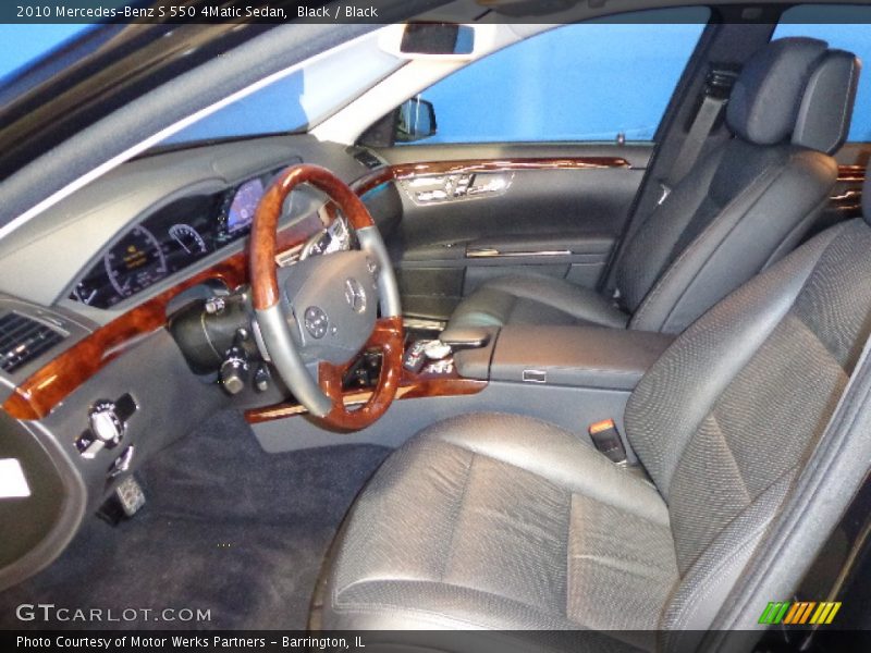 Black / Black 2010 Mercedes-Benz S 550 4Matic Sedan