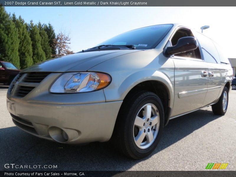 Linen Gold Metallic / Dark Khaki/Light Graystone 2007 Dodge Grand Caravan SXT