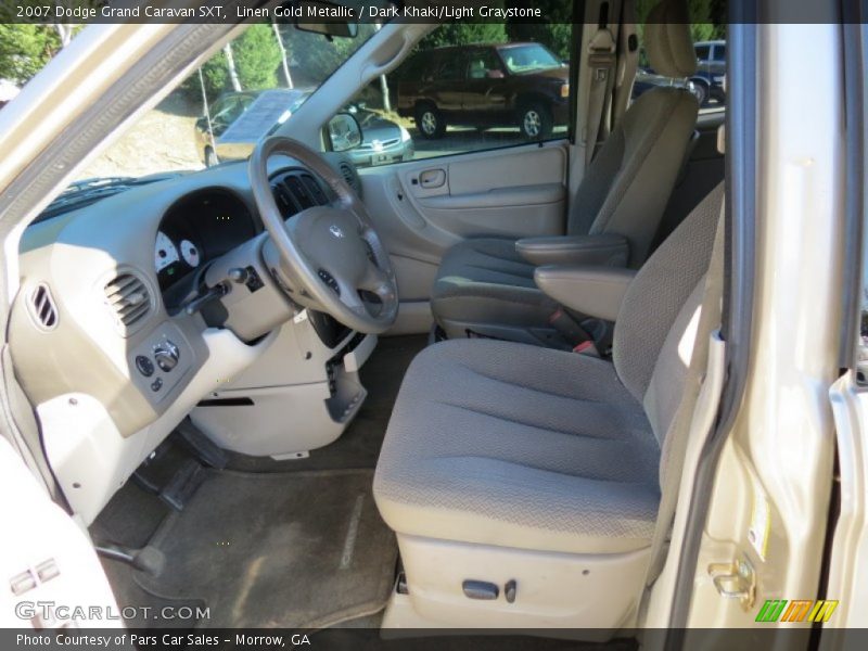 Linen Gold Metallic / Dark Khaki/Light Graystone 2007 Dodge Grand Caravan SXT