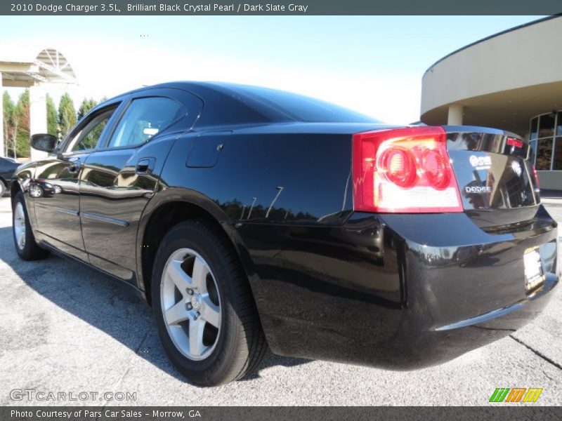 Brilliant Black Crystal Pearl / Dark Slate Gray 2010 Dodge Charger 3.5L