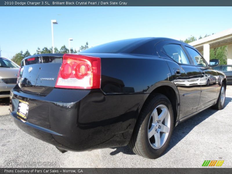 Brilliant Black Crystal Pearl / Dark Slate Gray 2010 Dodge Charger 3.5L