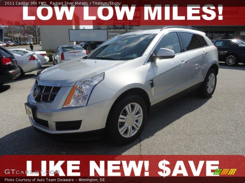 Radiant Silver Metallic / Titanium/Ebony 2011 Cadillac SRX FWD