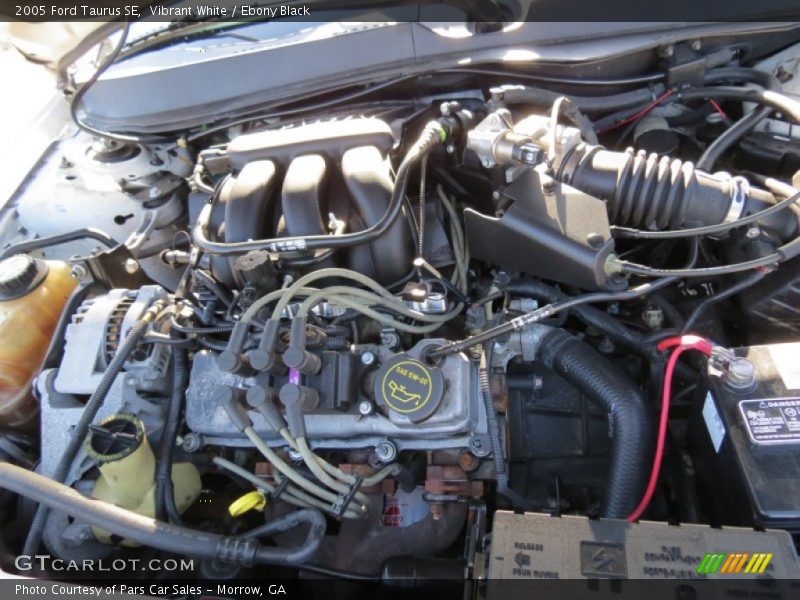 Vibrant White / Ebony Black 2005 Ford Taurus SE