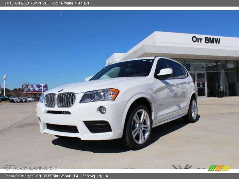 Alpine White / Mojave 2013 BMW X3 xDrive 28i