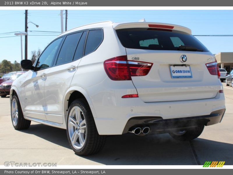 Alpine White / Mojave 2013 BMW X3 xDrive 28i