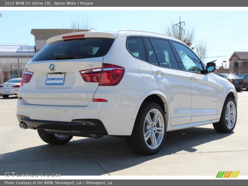 Alpine White / Mojave 2013 BMW X3 xDrive 28i