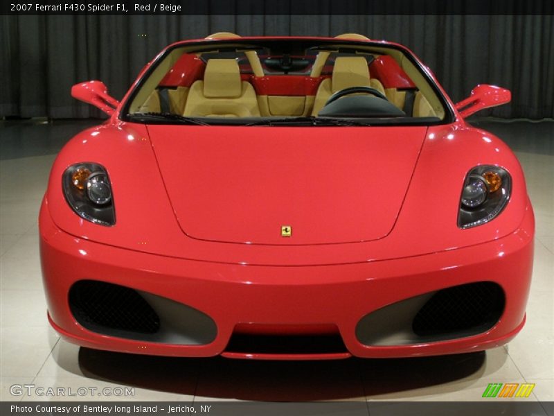 2007 Ferrari F430 Spider F1, Red with Beige Leather Interior, Front - 2007 Ferrari F430 Spider F1