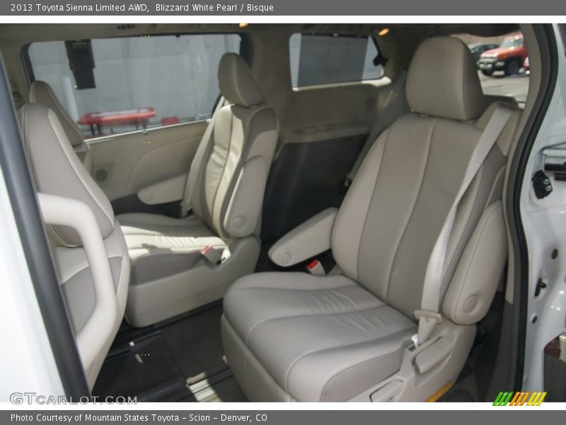 Blizzard White Pearl / Bisque 2013 Toyota Sienna Limited AWD