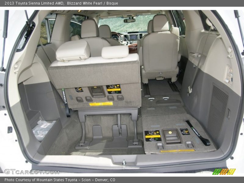 Blizzard White Pearl / Bisque 2013 Toyota Sienna Limited AWD