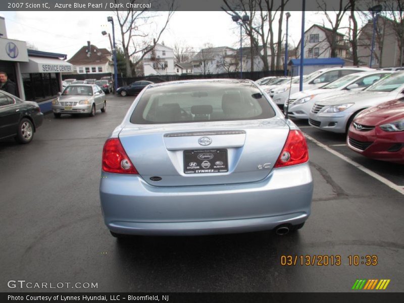 Azure Blue Pearl / Dark Charcoal 2007 Scion tC